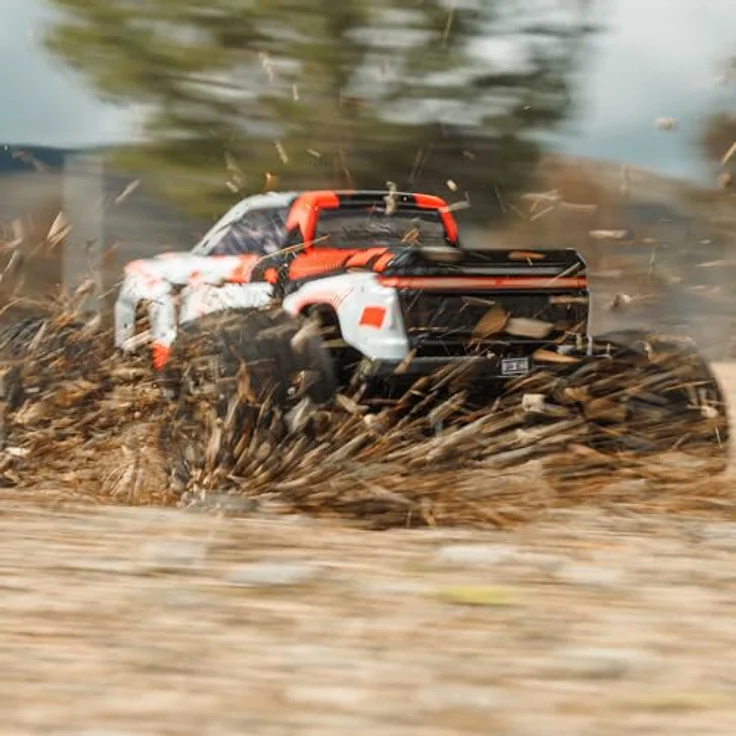Arrma 1:10 GRANITE MEGA 665 4X4 RTR Monster Truck, orange, mit Bürstenmotor und robuster Bauweise für Action auf verschiedenen Untergründen – Bild 4