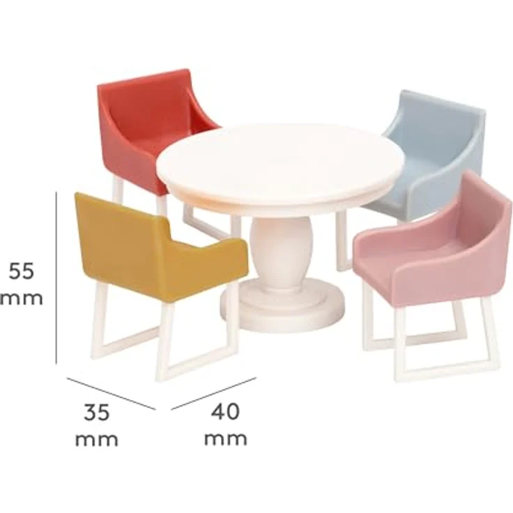 Lundby Puppenhausmöbel Puppenhauszubehör, 5 Teile aus natürlichen Materialien, für Kinder ab 4 Jahren – Bild 4