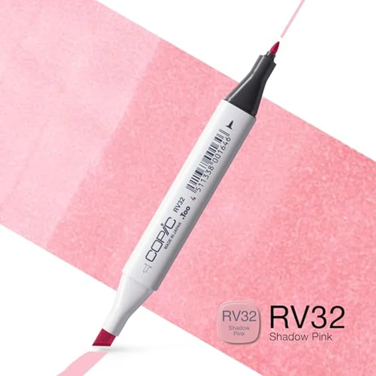Copic Classic Marker Typ RV - 32, Shadow Pink, professioneller Layoutmarker mit dualem Spitzensystem, schnelltrocknend und nachfüllbar – Bild 2