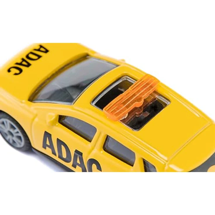 siku 1565, Audi Q4 e-tron ADAC Pannenhilfe, Spielzeug-Auto, Metall/Kunststoff, Gelb, Anhängerkupplung, Gummierte Reifen, Gelbe Signalbalken – Bild 5