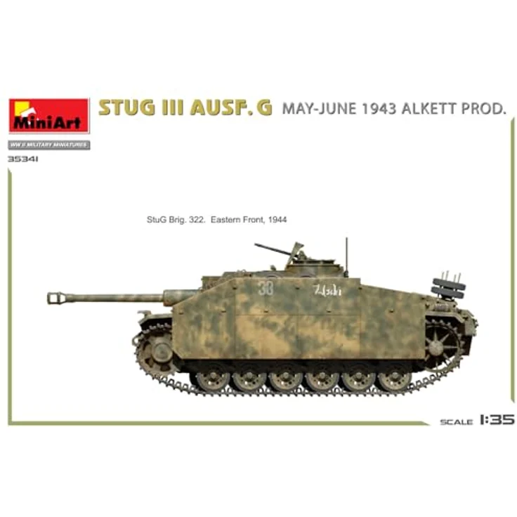 Other 1:35 StuG III Ausf. G Mai-Juni 1943 Alk, Modellfahrzeug mit beweglichen Luken und Photoätzteilen, 5 Varianten darstellbar – Bild 19