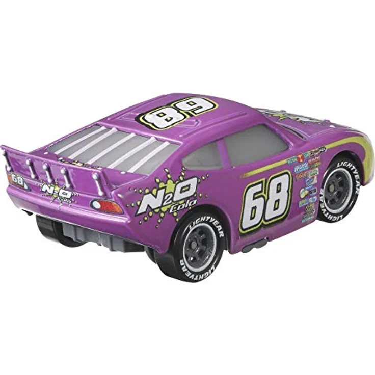 Disney Cars Spielzeug-Rennwagen Manny Flywheel GRR54, lila Crown Celesta, 1:55 Mattel Fahrzeug – Bild 3