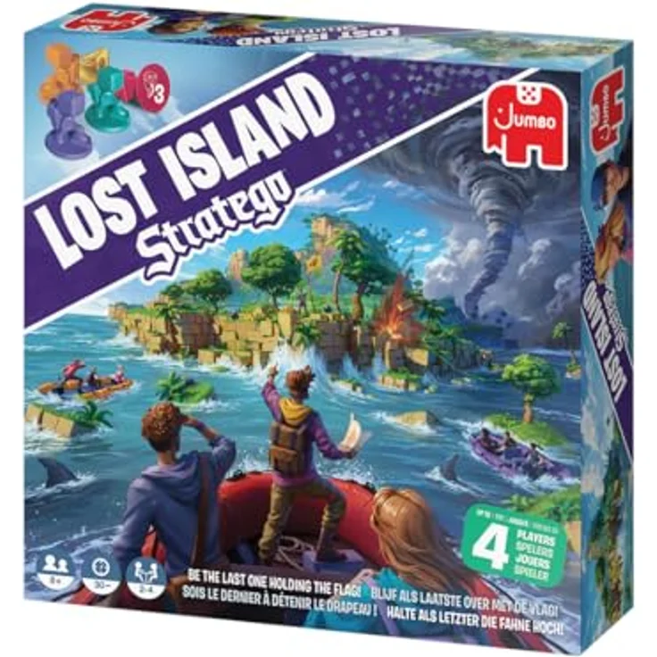 Jumbo Stratego - Lost Island Brettspiel, Mehrspieler Battle-Royale Spiel, Mehrfarbig – Bild 2