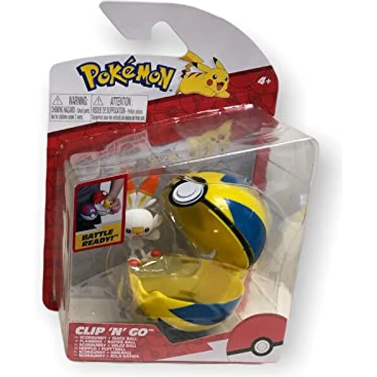 Bizak Pokemon Clip N Go, Pokeball mit Clip in verschiedenen Modellen und einer Figur, ideal zum Mitnehmen – Bild 5