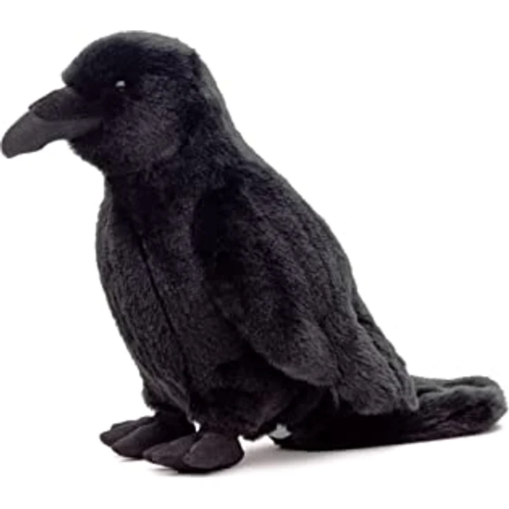 Uni-Toys Kuscheltier Rabe 33 cm, schwarz, kuschelweicher Plüsch, maschinenwaschbar bis 30°C – Bild 5
