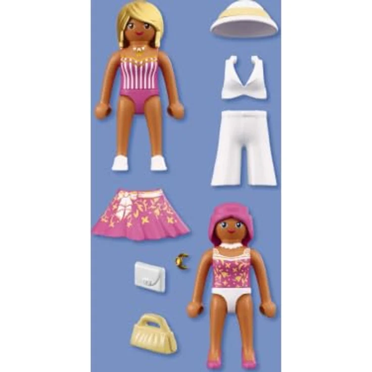 PLAYMOBIL DuoPack Einkaufsfreunde, Spielfigurenset mit 2 Damen und modischem Zubehör, bunt – Bild 2