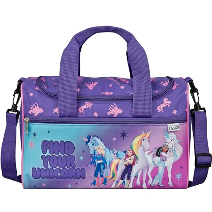 Scooli Sporttasche 35 cm, lila, 100% Polyester, ideale Kindersporttasche – Bild 1