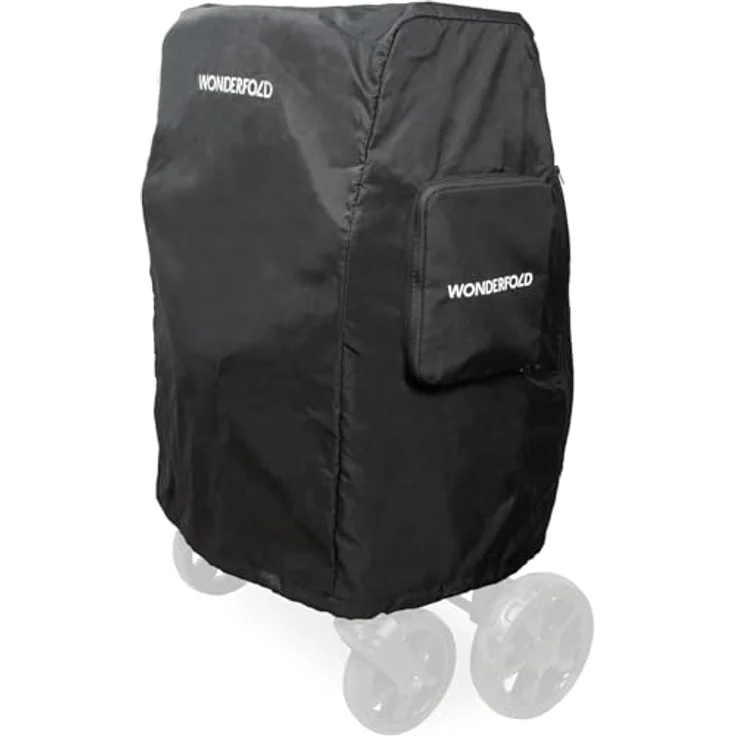 WonderFold W4 Serie Staubschutz, Maßgeschneiderter Kinderwagen Bezug aus 100% Polyester mit elastischen Kanten und Reißverschluss, kompatibel mit Luxe, Elite und Original. – Bild 1