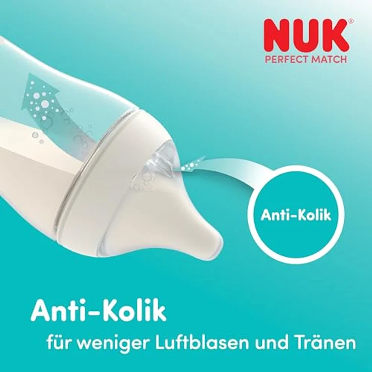 NUK Perfect Match Disney Geschenkset für Babys Winnie the Pooh, inkl. Schnuller und Flasche mit Temperaturkontrolle, Silikon, 3-teilig – Bild 6