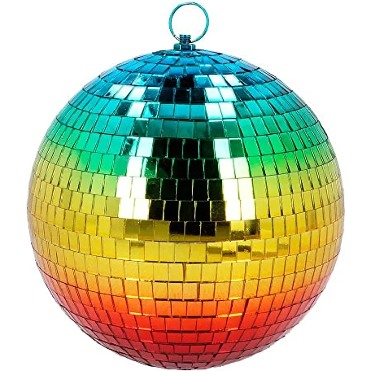Boland - Discokugel, glänzend, Durchmesser ca. 20 cm, Disco Fever, Partydekoration, Hängedeko, Dekoration für Party oder Silvester