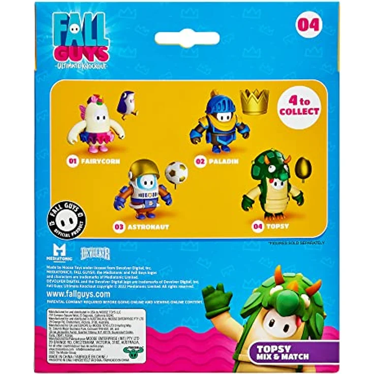 Fall Guys 62575 ACTIONFIGUR ZUM KOMBINIEREN (CA. 10 cm Gross) MIT ZUBEHÖRTEIL – Bild 5