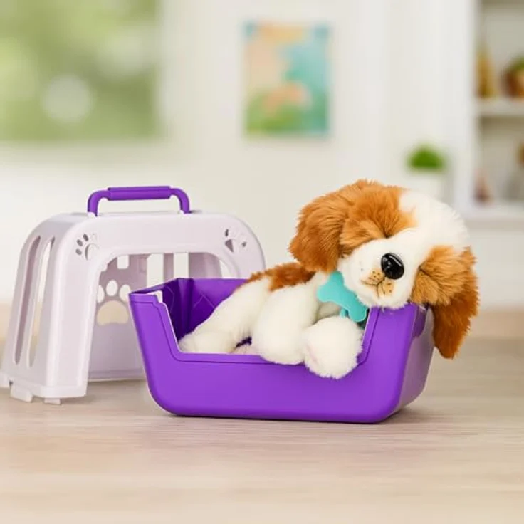 Moose Toys LITTLE LIVE PETS My Really Real Puppy - Patches, interaktiver Welpe mit über 60 Geräuschen und Reaktionen, inklusive Welpenflasche und Haustierhaus – Bild 7