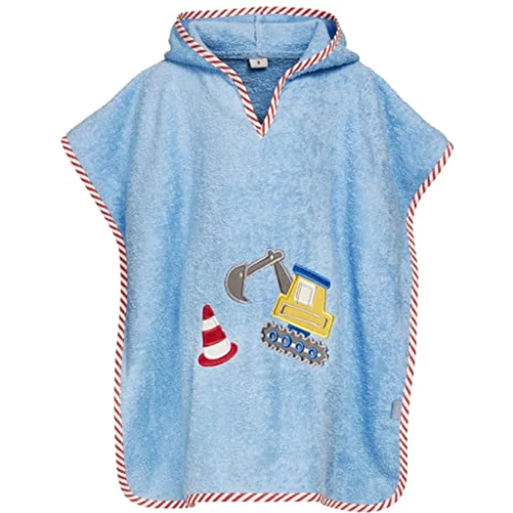 Playshoes Jungen Kinder Poncho Bagger 340067, 17 - Bleu, L (ab ca. 4 Jahre) – Bild 2