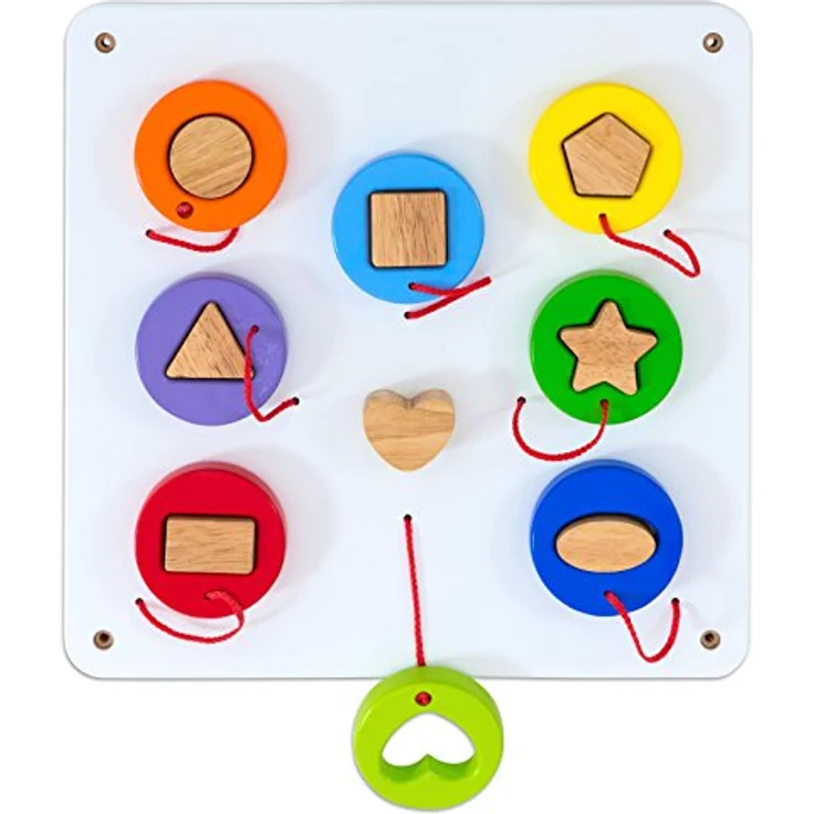 Betzold Motorikbrett Wandelemente Set 1, 6er-Set – Holz-Wandspielset für Kinder, fördert Motorik und Sinneswahrnehmung – Bild 5