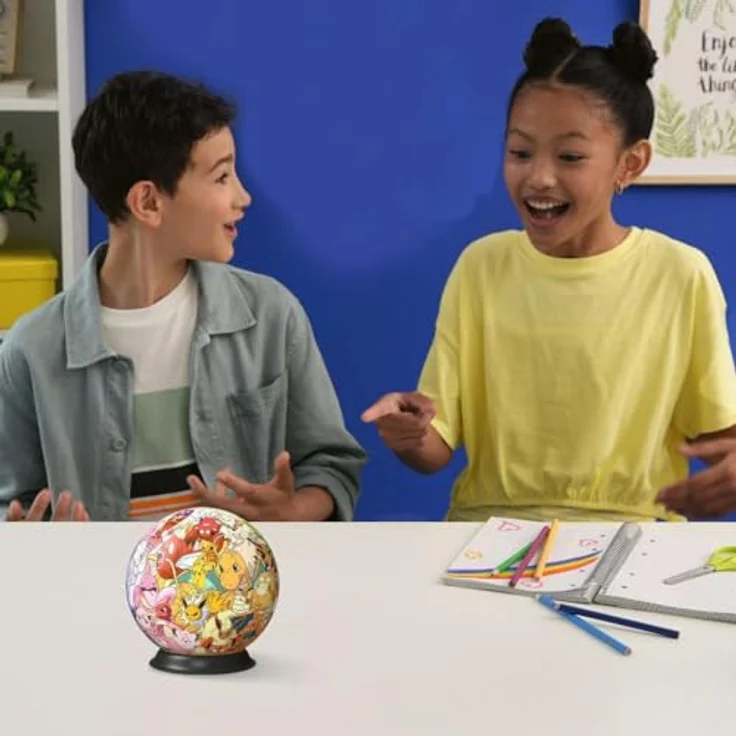 Ravensburger 3D Puzzle 11595 - Puzzle-Ball Pokémon Kanto Region - 3D-Puzzleball für Pokémon Fans ab 6 Jahren, Durchmesser ca. 13 cm – Bild 4