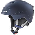 uvex heyya pro - leichter Skihelm für Kinder - individuelle Größenanpassung - optimierte Belüftung - race midnight - silver matt - 51-55 cm