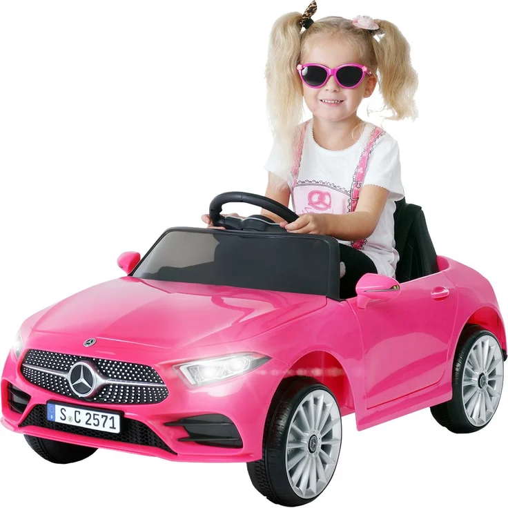 Actionbikes Motors Mercedes Benz CLS 350 Coupé, Kinder Elektro Auto mit 2x12 V Motor, Fernbedienung und Sound, pink