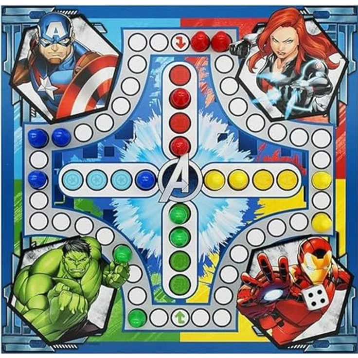 Marvel Games Compendium, genießen Sie 35 Spiele, darunter neun Herren-Morris, Damghts, Ludo, Leitern-Brettspiel, tolles Geschenk für Kinder ab 5 Jahren – Bild 4