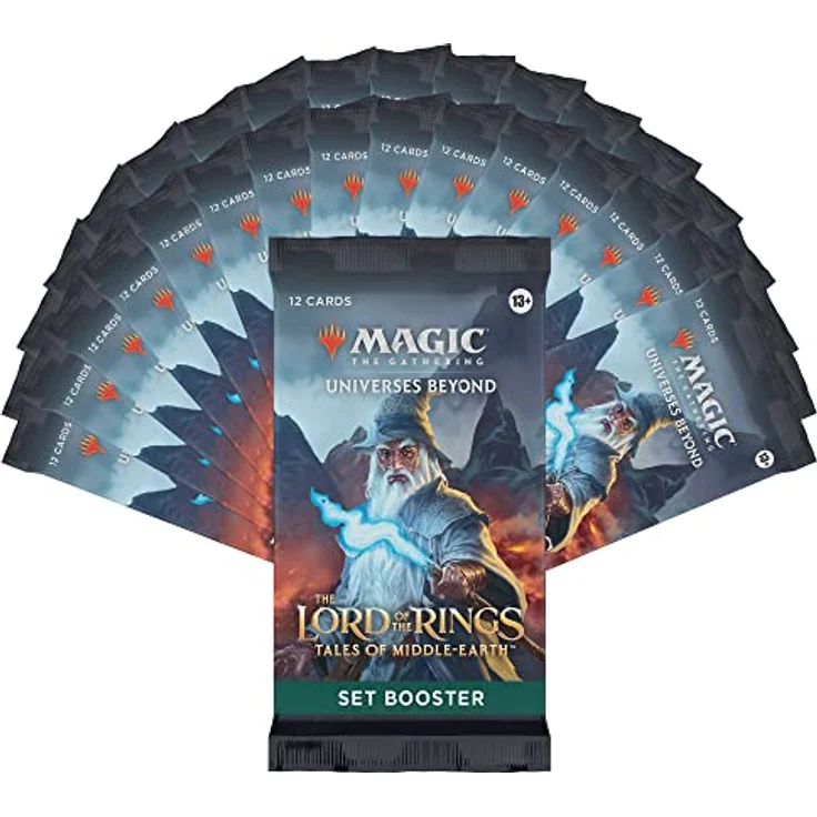 Wizards of the Coast Magic: The Gathering Set Booster Display „Der Herr der Ringe: Geschichten aus Mittelerde“, 30 Booster-Packs, Englisch, durchsichtige Box – Bild 4