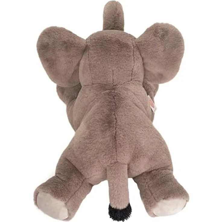Hermann Teddy Elefant liegend 55 cm, Kuscheltier, Plüschtier in Premium-Qualität - naturgetreu gestaltet, geprüfte Sicherheit, waschbar bei 30 Grad – Bild 3