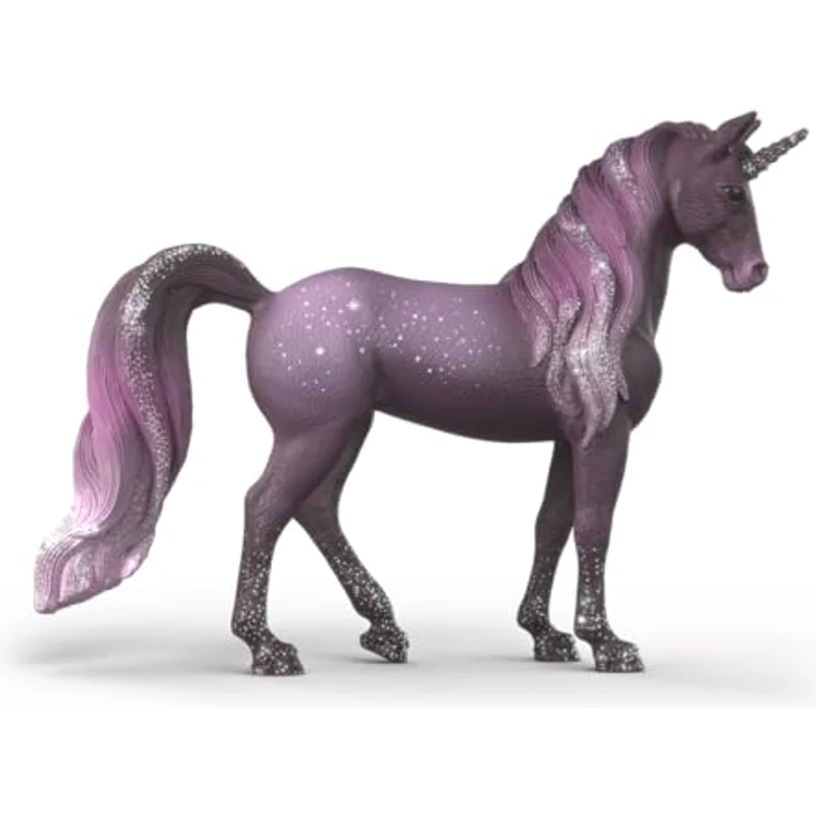 Schleich Galaxy Regenbogen Einhorn Stute 70842, BAYALA Figur in lila Tönen mit funkelnden Details, 15,4 x 3,4 x 11,1 cm – Bild 7
