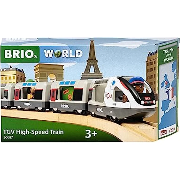 BRIO® Spielzeug-Eisenbahn BRIO® WORLD, TGV Hochgeschwindigkeitszug für 6 Figuren, Originaldesign, kompatibel mit BRIO World – Bild 7