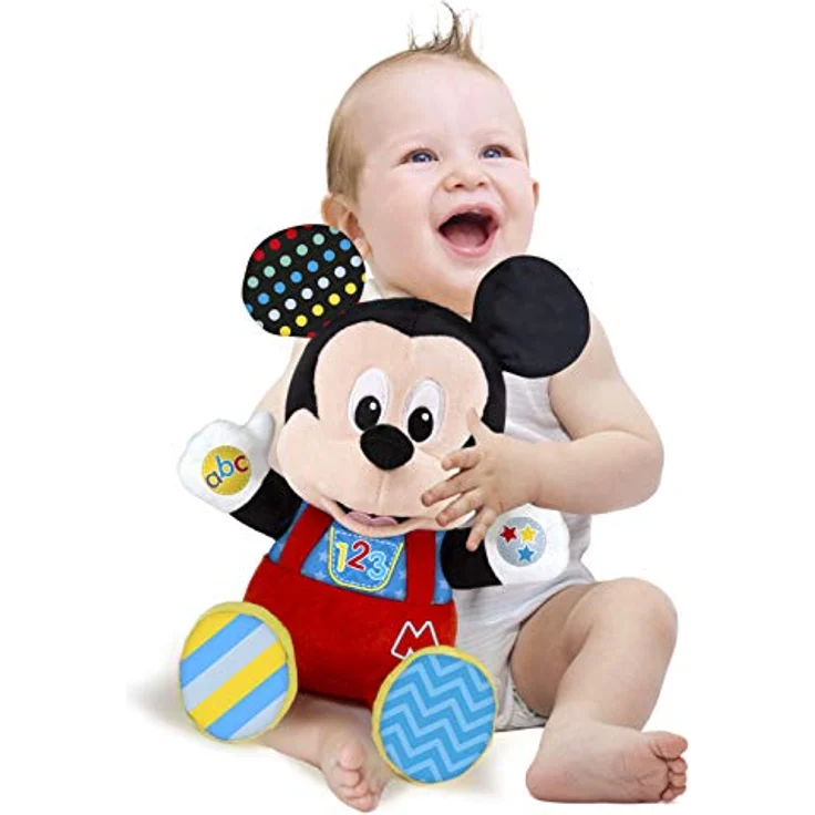 Clementoni Disney Baby Plüschtier Baby Mickey, niedliches Kuscheltier für Babys – Bild 3