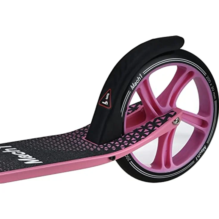 Mach1 Cityroller Kick Scooter ALU mit 200mm XXL Rädern, für Kinder und Erwachsene bis 100kg, wahlweise mit LED-Rollen – Bild 5