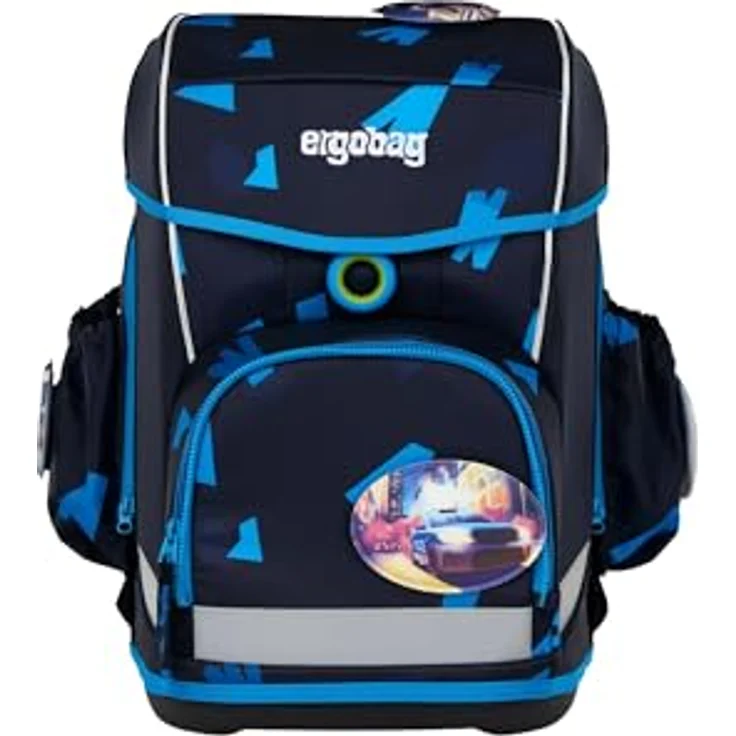 ergobag cubo light Set ergonomischer Schulrucksack, extra leicht, 5-teilig, 780 g, blau – Bild 2