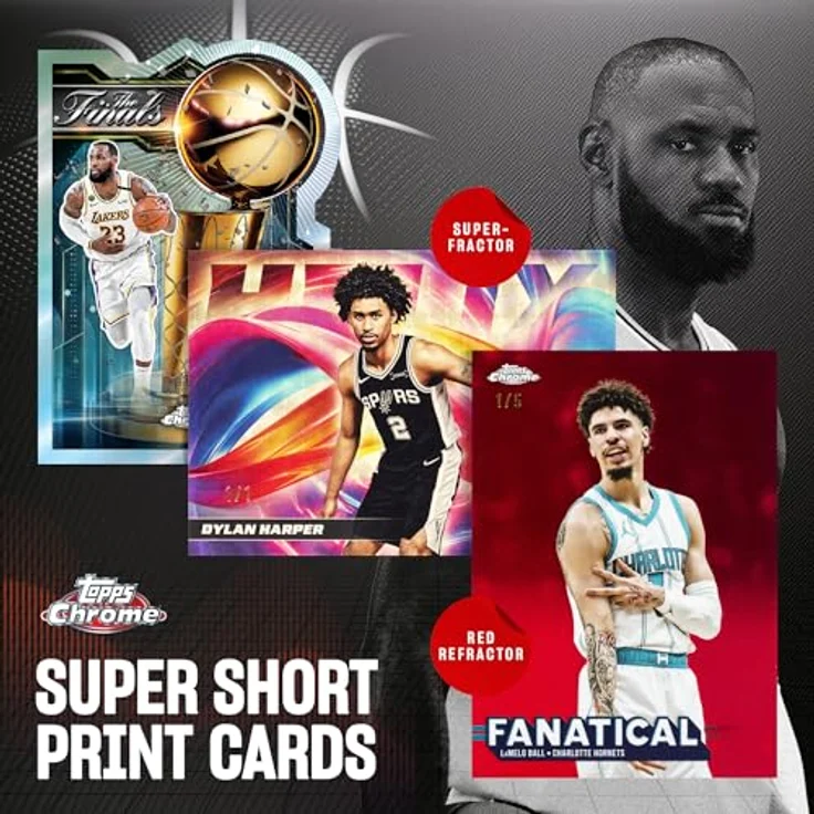 Topps 2025-26 Chrome Basketball Value Box, Sammelkarten-Set mit Refractors, Parallels und Rookies – Bild 7