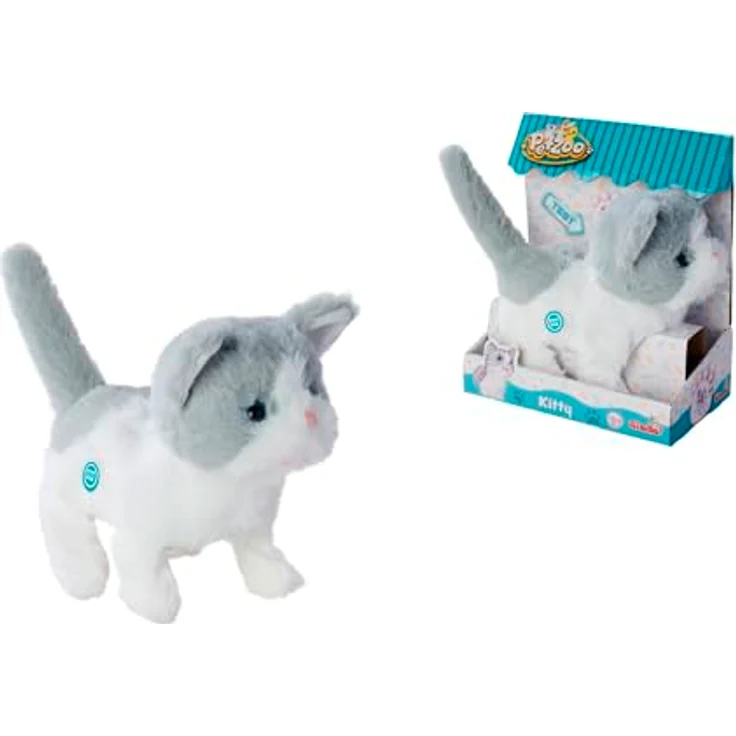SIMBA TOYs PetZoo Kitty, Funktionsplüsch von ca. 19 cm, nicht für Kinder unter 3 Jahren geeignet – Bild 6