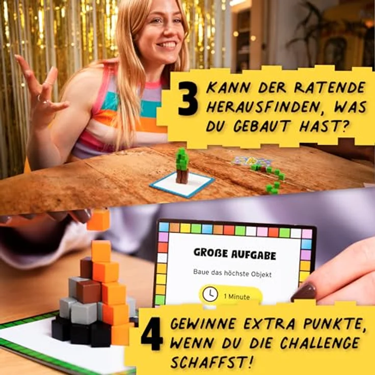 Big Potato Block Party: BAU Spiel mit bunten Klötzen für 2-8 Spieler, für Kinder ab 8 Jahren und Familien – Bild 4