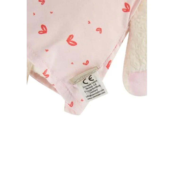 Sterntaler Kuscheltier L BÄR Betty, weich wattierter Stoffbär mit bedrucktem Kleid und 3D Blume am Ohr – Bild 6