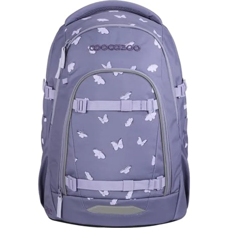 Coocazoo Mate Schulrucksack „Reflective Wings”, lila, reflektierend, ergonomisch, 30 Liter, höhen- & größenverstellbar, mit Brustgurt & Hüftgurt, für die 3. Klasse