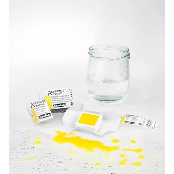 Schmincke AKADEMIE® Aquarellfarbe, Umbra gebrannt, 16 664 044, halbes Näpfchen, vegane Wasserfarbe, hohe Lichtechtheit, ideal für Aquarellmalerei – Bild 3