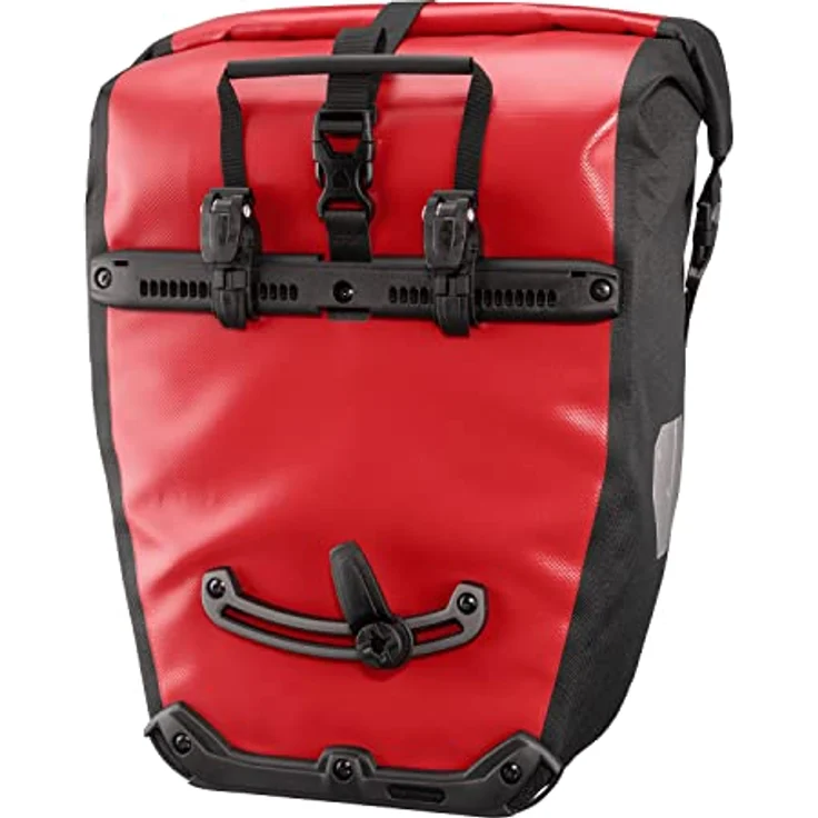 Ortlieb Erwachsene Gepäckträgertasche Back-Roller Classic QL2.1 Paar, Rot/Schwarz, 42 x 32 x 17 cm, 40 Liter, F5302 – Bild 3