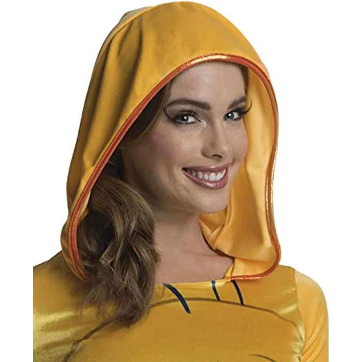 Rubies Tweety Hoodie Dress, langärmliges Kapuzenkleid mit Petticoat und Legwarmern, gelb – Bild 2
