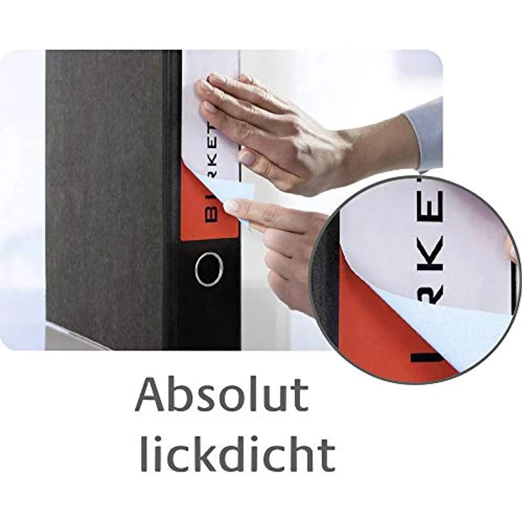 AVERY Zweckform L6061-10 Ordnerrücken Etiketten, selbstklebend, blickdicht, 59x192mm, weiß, 40 Stück, ultragrip-Technologie, für breite Ordner – Bild 2