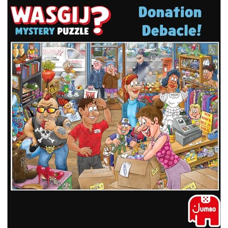 Wasgij Mystery 29 Donation Debacle!, 1000 Teile Puzzle mit fantasievoller Darstellung und spannenden Überraschungen – Bild 8