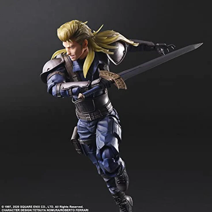 Square Enix FINAL FANTASY VII Remake - Roche - Play Arts Kai Figur, 27cm, detailreich mit austauschbarem Gesicht und Ständer – Bild 4