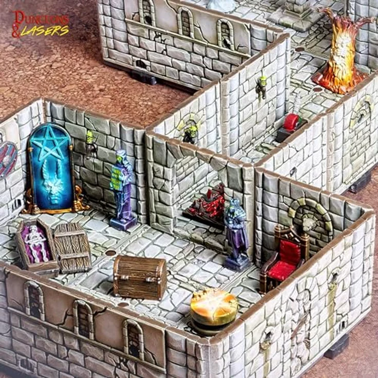Archon Studio Dungeons & Lasers 73002, Fantasy Starter Set Zubehör, Mehrfarbig – Bild 2