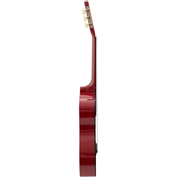 TIGER Klassische Gitarre MA-CG08 1/2 Größe Rot Klassikgitarre - Bunte Spanische Gitarre mit Tragetasche, Gurt, Plektrum und Ersatzsaiten – Bild 3