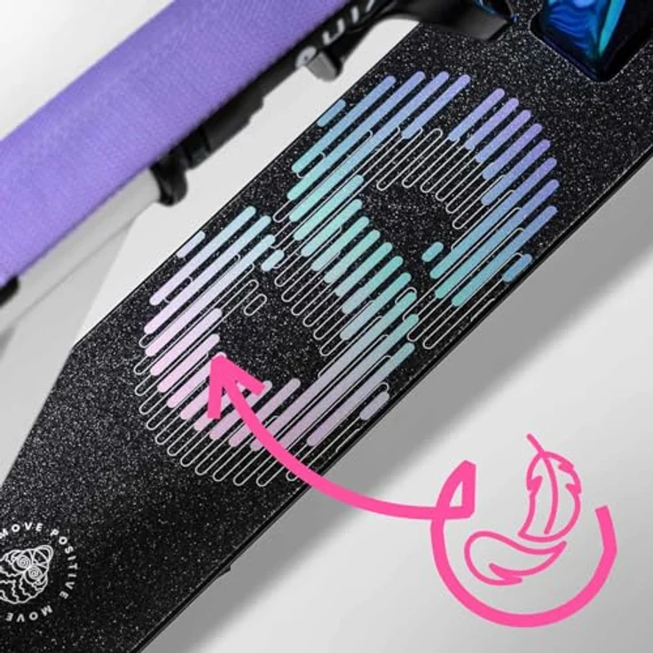 Movino Cityroller MOVINO INFINITY, ultraleicht 3,5 kg, 200 mm Rollen, mit Flaschenhalter und Tragegurt – Bild 7