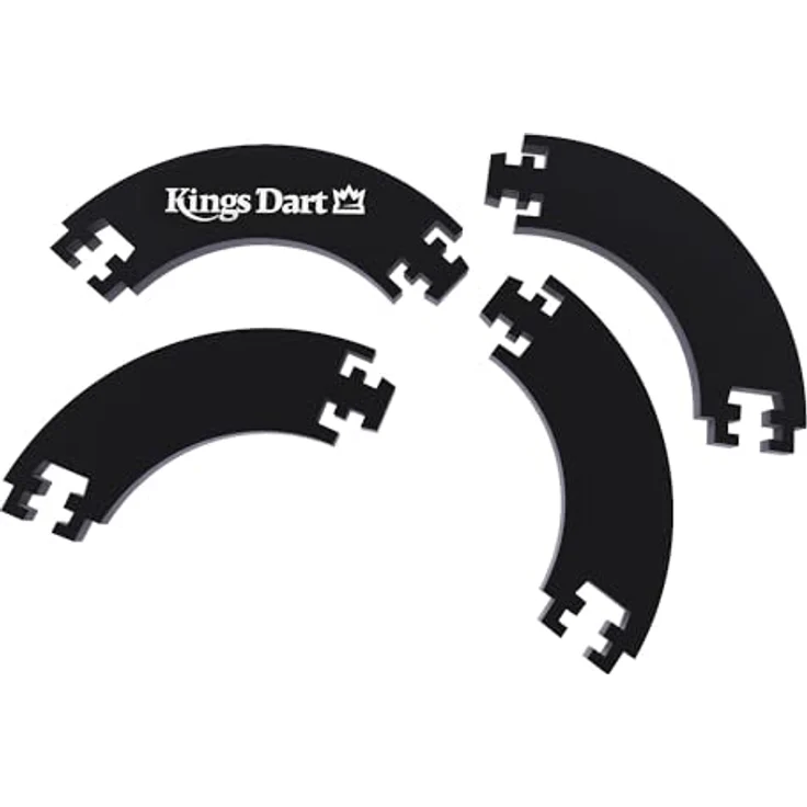 Kings Dart Profi Dart-Set, Sisal Steel-Dartscheibe mit dünner Spider-Feldbegrenzung und Dart-Surround, WDF Standard, beidseitig verwendbar, Markenqualität – Bild 3