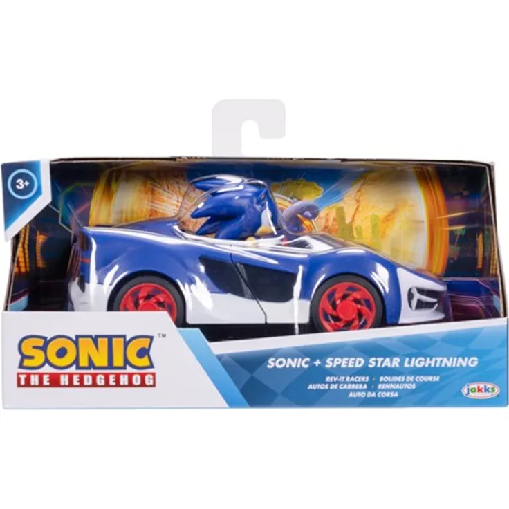 Sonic Speed Star Lightning, ferngesteuertes Drift-Auto mit LED-Lichtern und 360°-Spins, wiederaufladbar