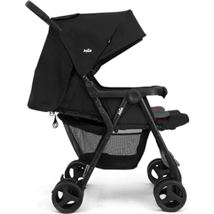 Joie Aire Twin Zwillingsbuggy, mit Regenverdeck, wasserabweisendes Verdeck, UV-Schutz 50+, 4-Rad-Einzelfederung - Joie – Bild 6