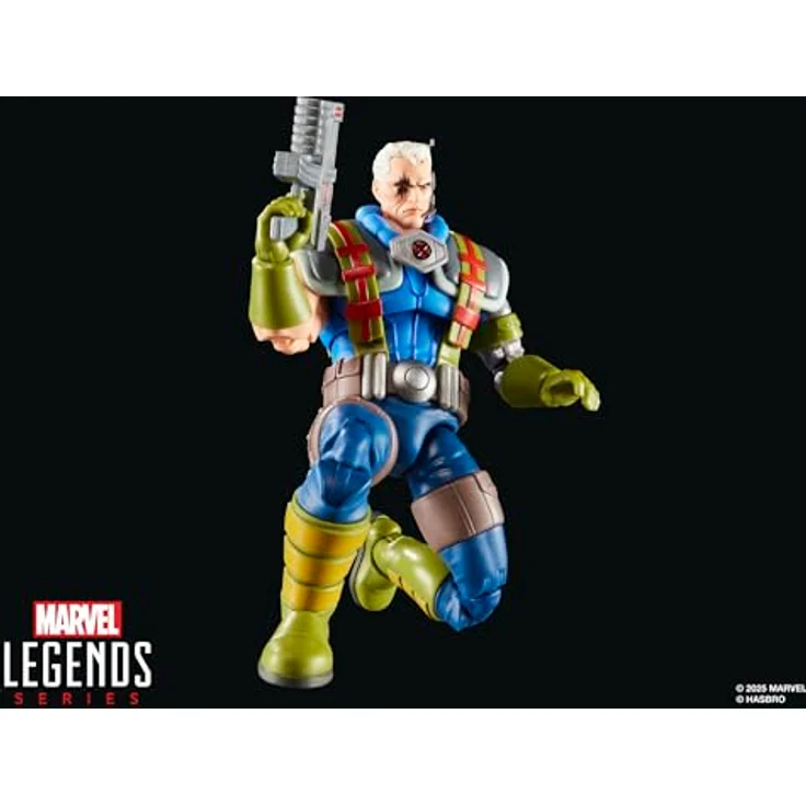 Hasbro Marvel Xmen Legends ENT 4, Cable Sammelfigur aus X-Men '97 mit 6 Accessoires, 15 cm beweglich im Retro-Blister-Pack – Bild 3