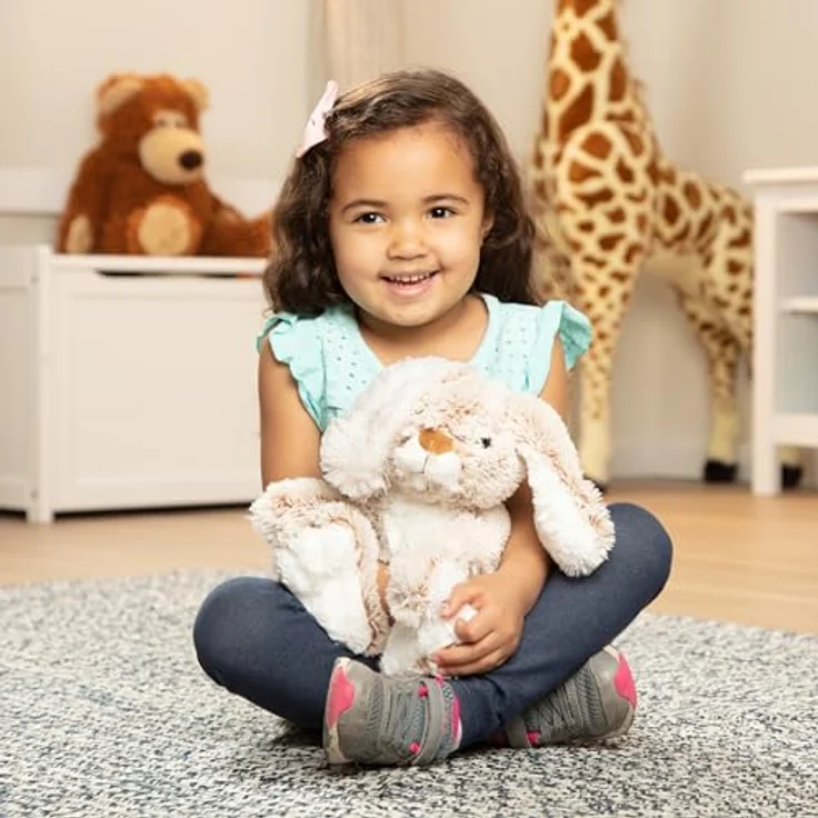 Melissa & Doug Hasen-Plüschtier Teddy | Großer Teddybär Stofftiere für Mädchen | Kuscheltier Hase Teddy | Stofftiere für Mädchen | Hasen-Plüschtiere für Mädchen & Jungen ab 3 Jahren. Ostergeschenke – Bild 2