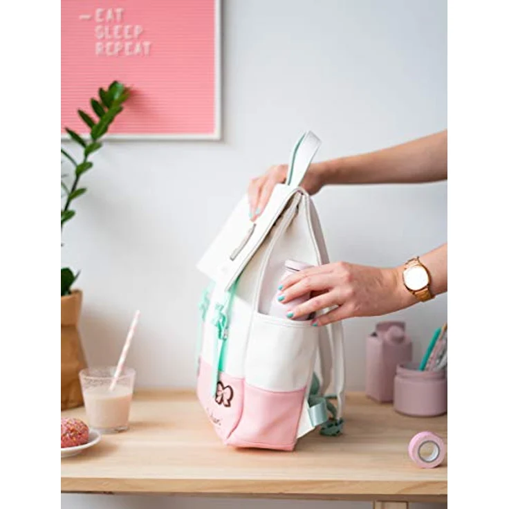 Pusheen School backpack Rose Collection white – Bild 4
