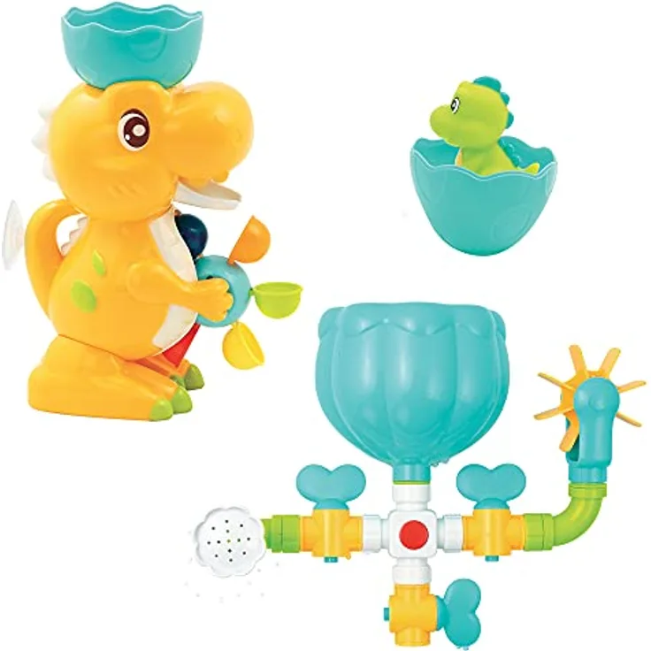LUDI 140071 Dino Badset badespielzeug, bunt